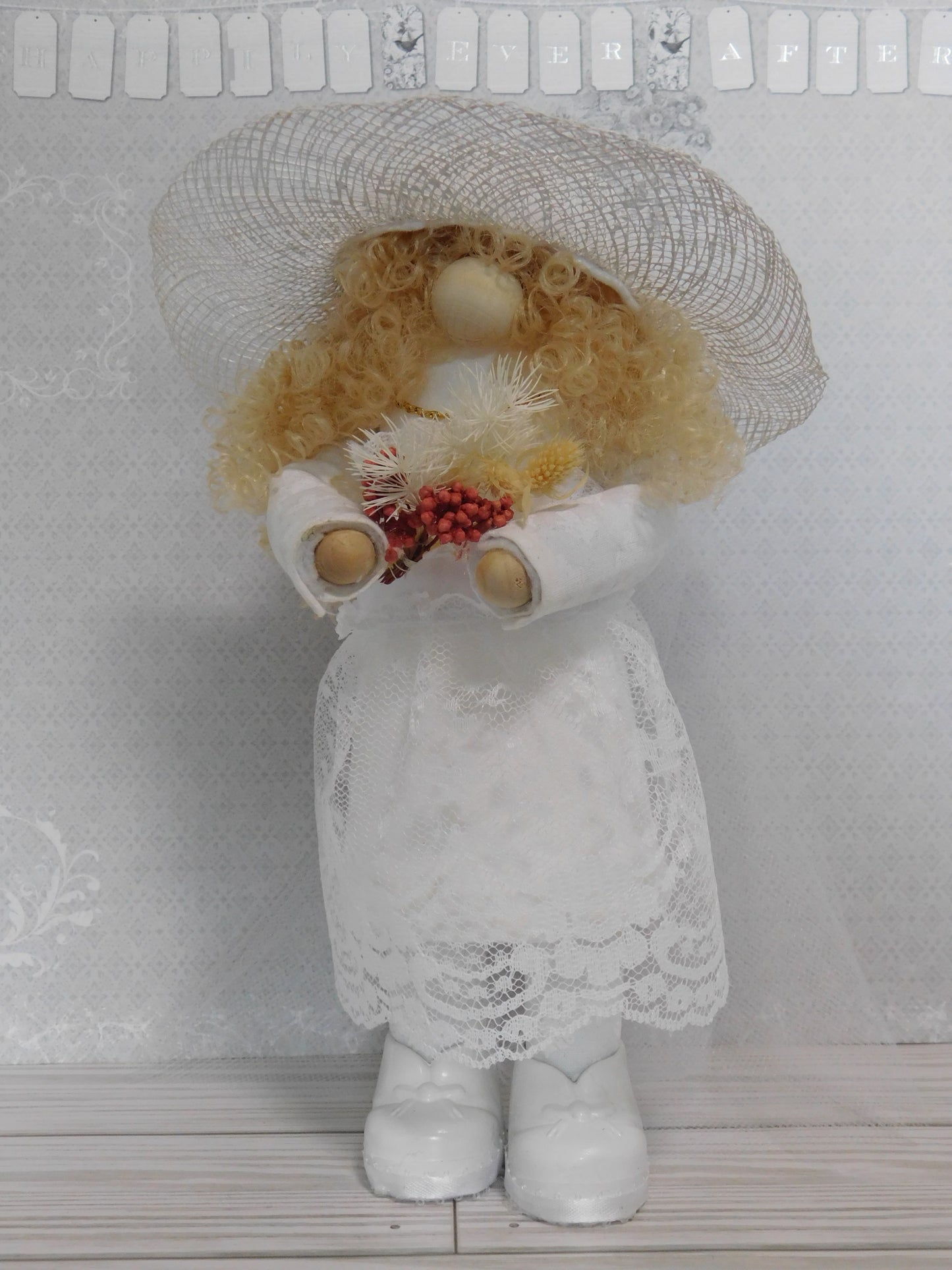 Bride and Groom standing gnome, country gnome, wedding gnome, standing gnome, gnomes