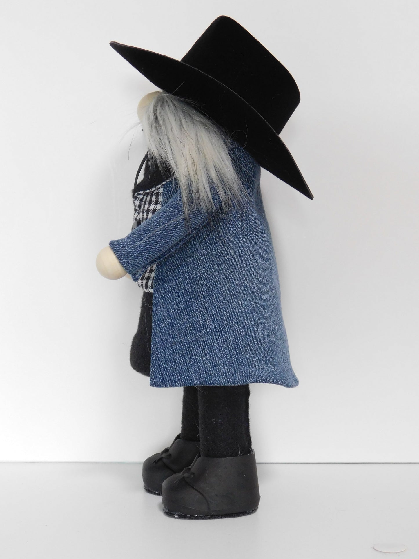 Gnome, Cowboy Gnome, Cowboy Gnome w/Denim jacket, Sheriff gnome, Country Gnome, Gnome Decor, Western Gnome, Sheriff Gnome