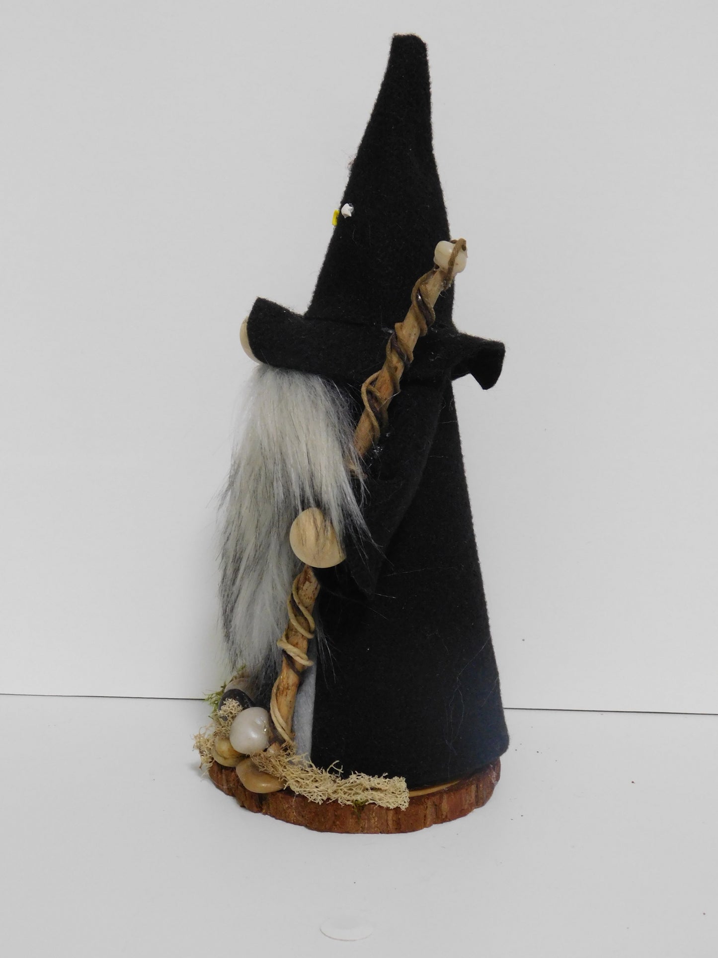 Woodland Wizard Gnome, Wizard Gnome, Black Wizard, Gnome