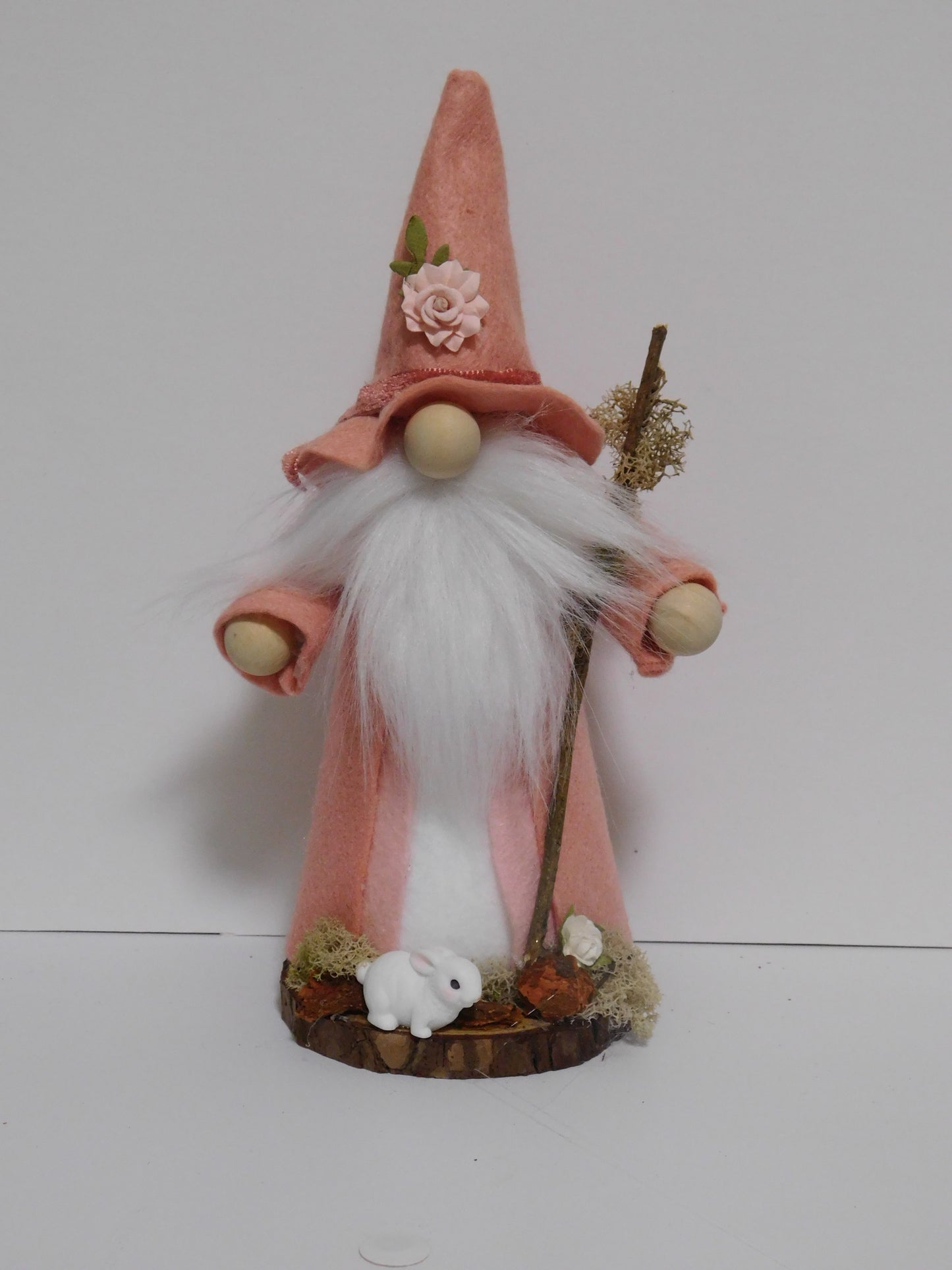 Woodland Wizard Gnome, Wizard Gnome, Pink Wizard, Gnome