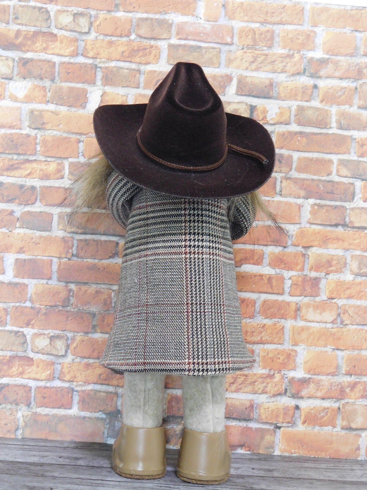 Cowboy Gnome in Brown, Cowboy Gnome, Country Gnome, Gnome Decor, Western Gnome, Sheriff Gnome.