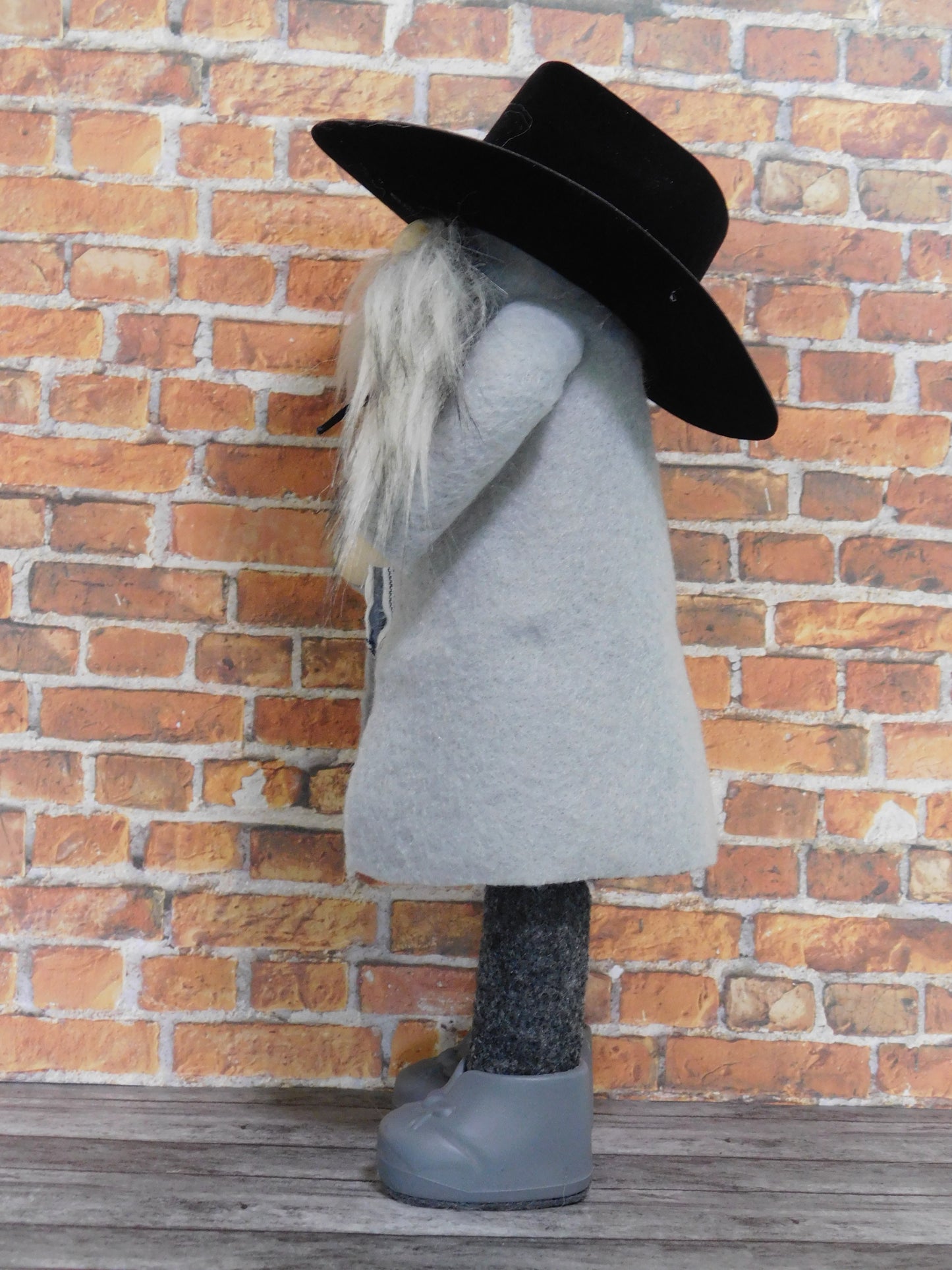 Gnome, Cowboy Gnome in Gray, Country Gnome, Gnome Decor, Western Gnome, Sheriff Gnome