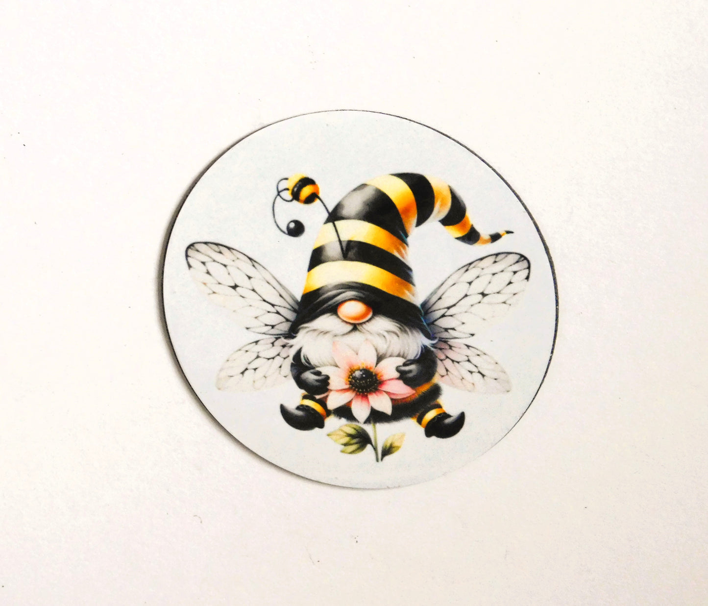 Magnet, Gnome Magnet, Bee Gnome Magnet, Bee Sublimation Gnome Magnet