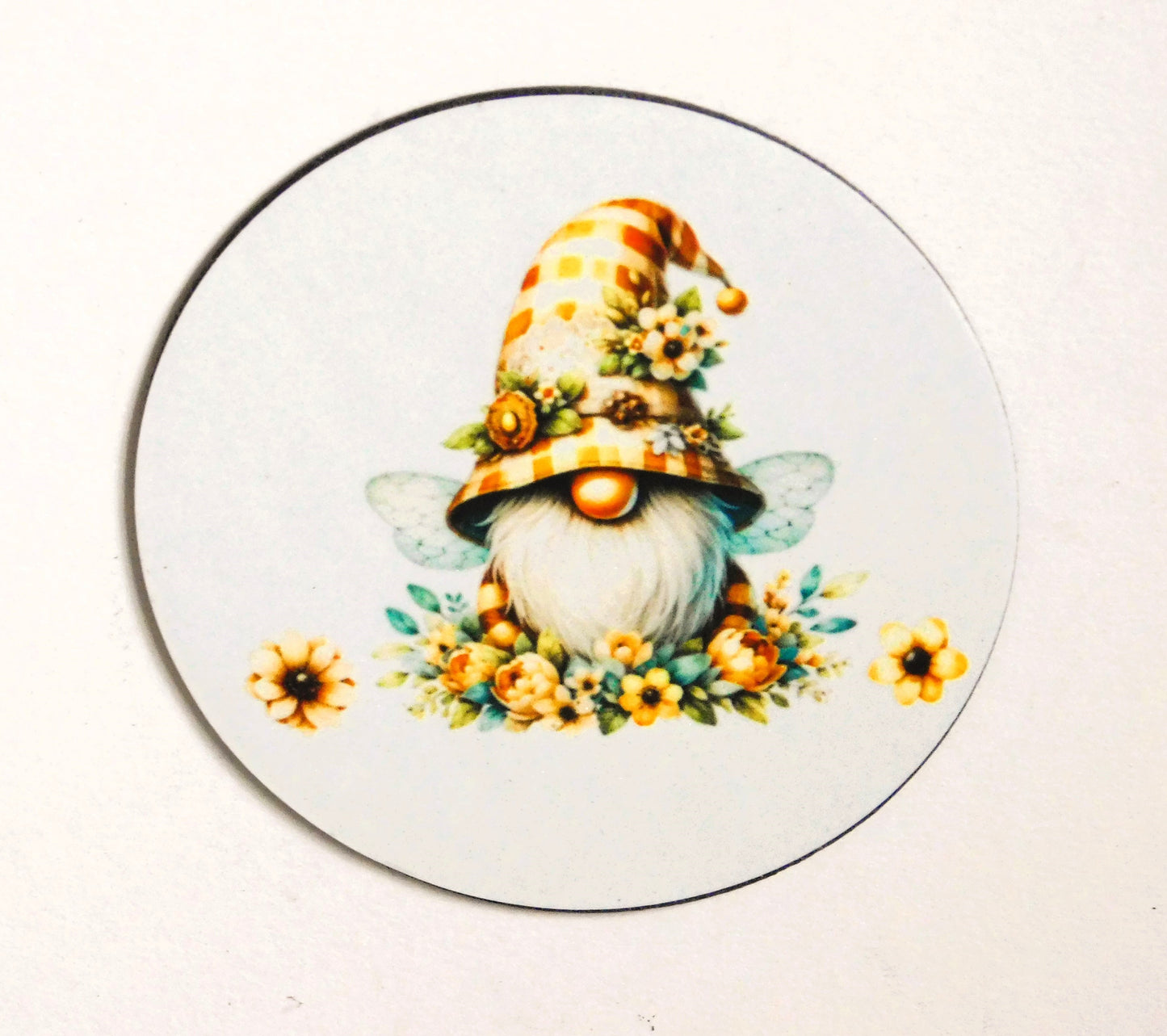 Magnet, Gnome Magnet, Bee Gnome Magnet, Bee Sublimation Gnome Magnet