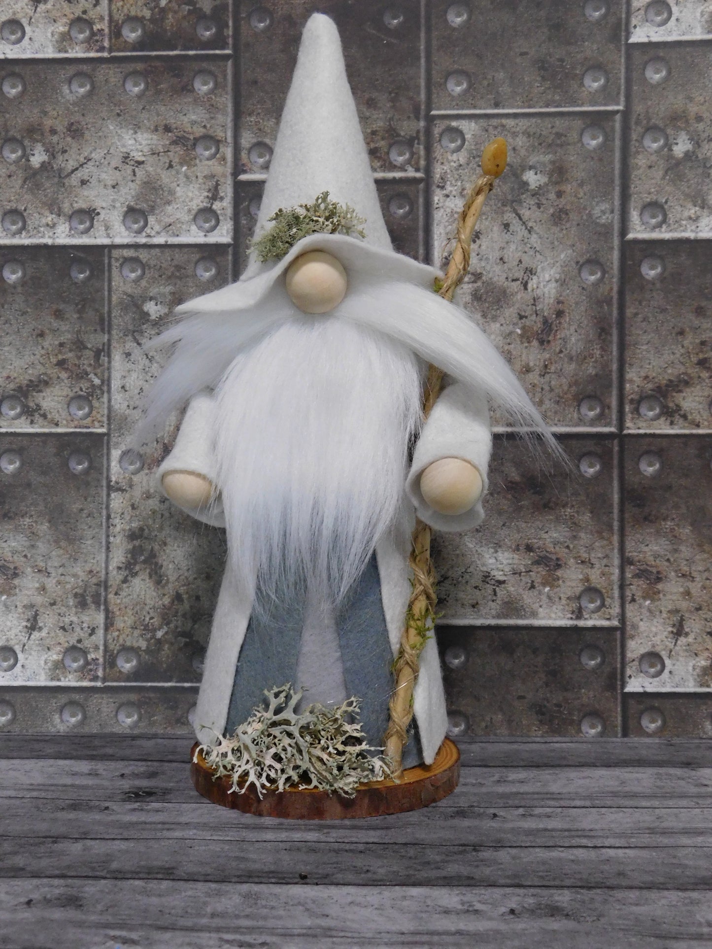 Woodland Wizard Gnome, Woodland Wizard, Wizard Gnome, Woodland Wizard Gnome in White