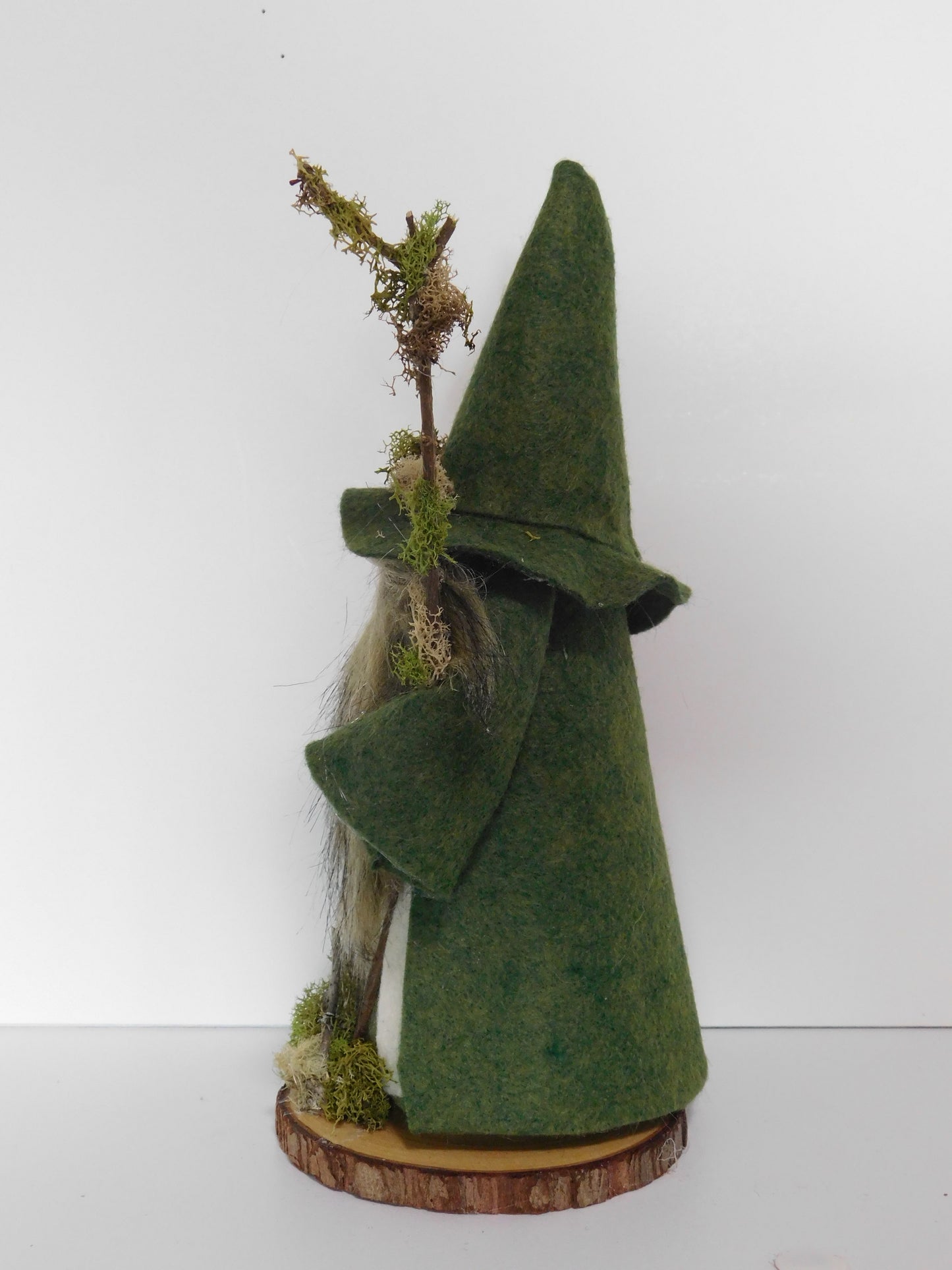 Woodland Wizard Gnome, Wizard gnome, Green Wizard, Gnome